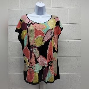 Susan Bristol Floral L Shirt and Matching M Pants